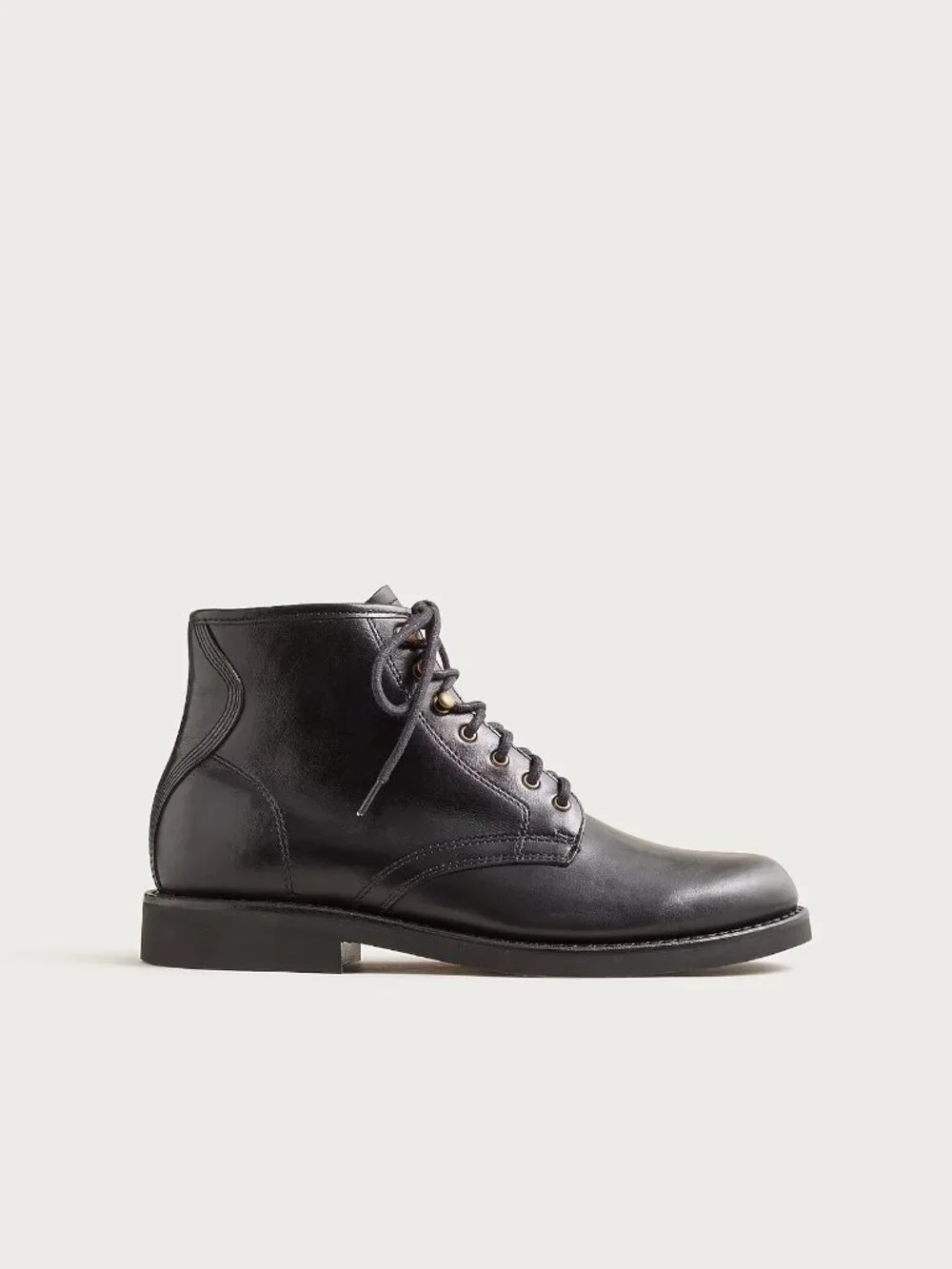 J. Crew Men's Black Size 9 Field Boots in English Leather Vibram Sole NEW CB047